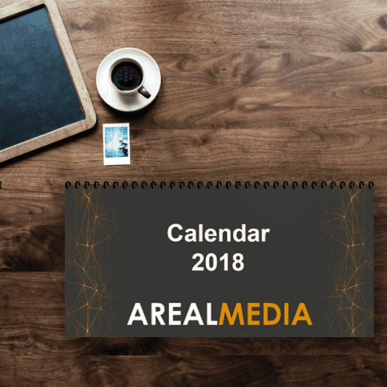Calendario 2018 de la editorial 3F Álbumes para organización y planificación.
