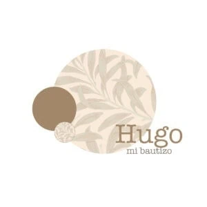 Álbum de recuerdos para bautizo con diseño floral y minimalista, personalizable y elegante.