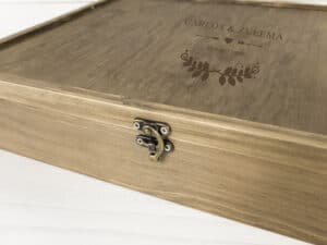 Árbol de huellas para álbumes de fotos, diseño personalizado para bodas y recuerdos.