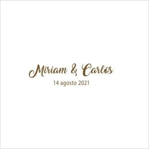 Álbumes personalizados con nombre y fecha, diseño elegante para ocasiones especiales.