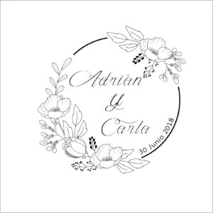 1. Etiqueta ALT: Invitación boda en estilo floral, personalizada y elegante.