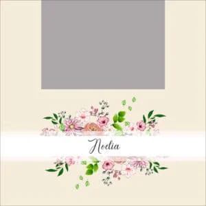 Elegante álbum con diseño floral para fotos especiales y recuerdos.