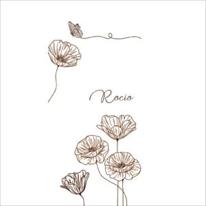 Linaje de flores eniertef - Álbum 3F con diseño minimalista y elegante para fotografías en álbumes.