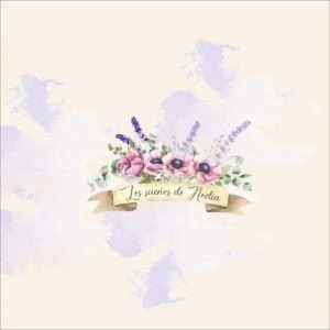 1. Álbumes personalizados con diseño de flores y texto “Los sueños de Noelia”.