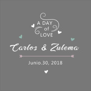 Boda álbum de amor personalizable con nombres y fecha, diseño elegante y romántico.