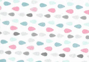 Tira de álbumes infantiles con diseño de corazones en colores pastel y gris.