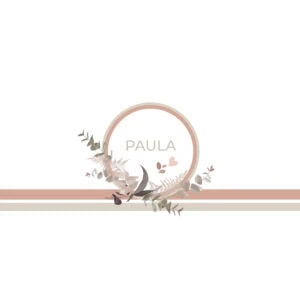 Elegante diseño de álbum personalizado con nombre Paula para eventos especiales y recuerdos únicos.
