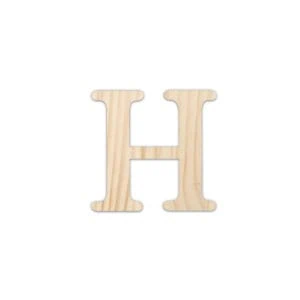 Letra de madera decorativa para álbumes o decoración.