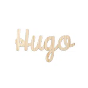 Palabra Huoyu en madera, decoración moderna y elegante para espacios personales y regalos únicos.