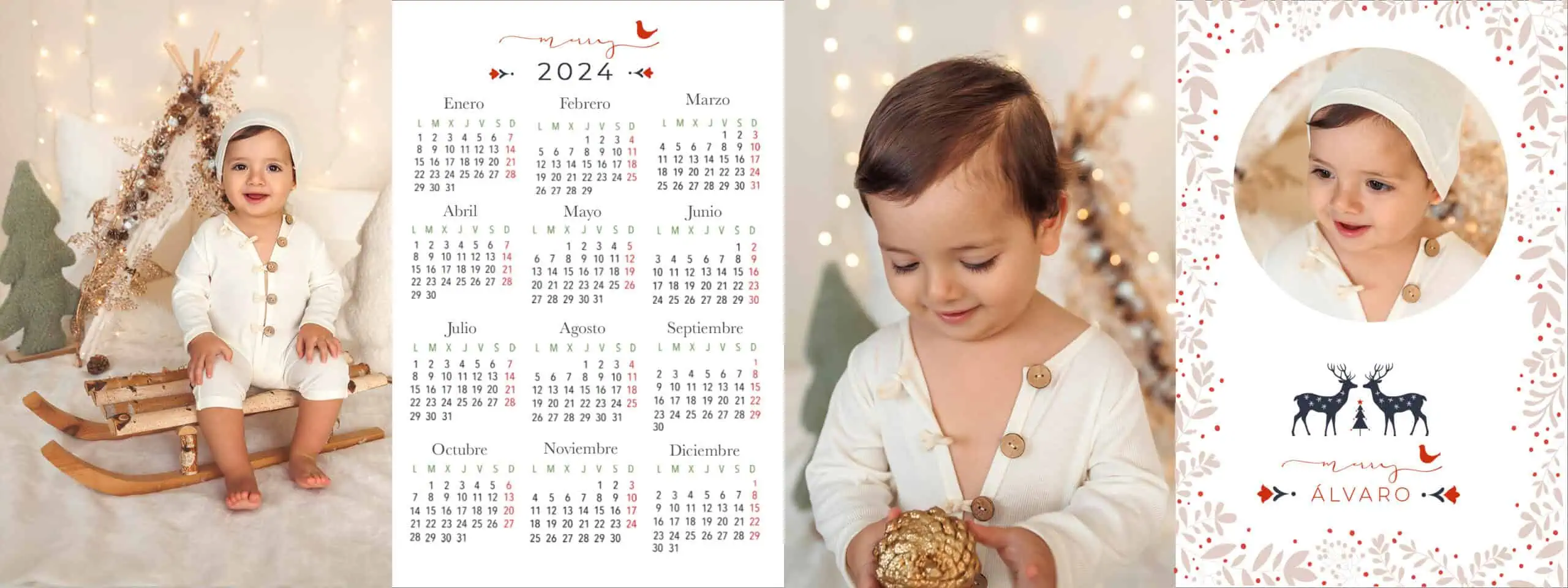 Álbumes infantiles personalizados con fotos para Navidad 2024.